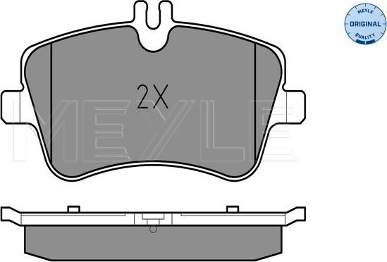 Meyle 025 231 4419 - Тормозные колодки, дисковые, комплект autospares.lv