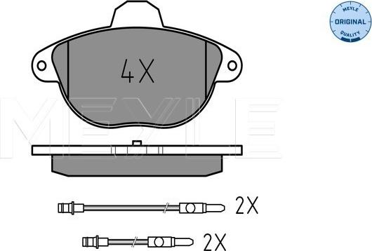 Meyle 025 231 4617/W - Тормозные колодки, дисковые, комплект autospares.lv