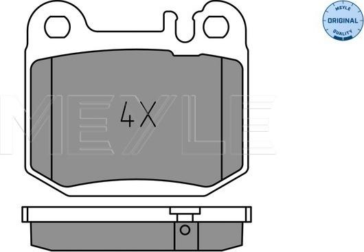 Meyle 025 231 5715 - Тормозные колодки, дисковые, комплект autospares.lv