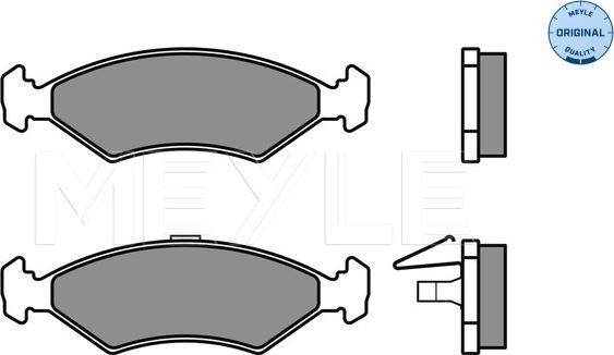 Meyle 025 231 0315 - Тормозные колодки, дисковые, комплект autospares.lv