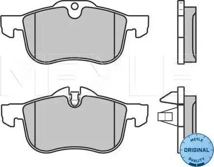 Meyle 025 231 1218 - Тормозные колодки, дисковые, комплект autospares.lv