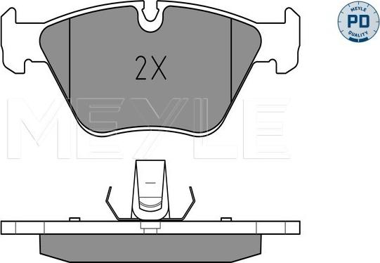 Meyle 025 231 8320/PD - Тормозные колодки, дисковые, комплект autospares.lv