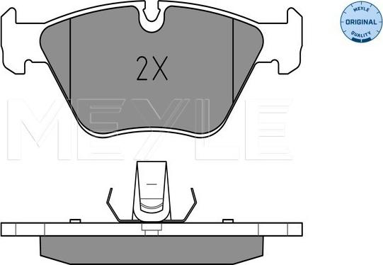 Meyle 025 231 8320 - Тормозные колодки, дисковые, комплект autospares.lv