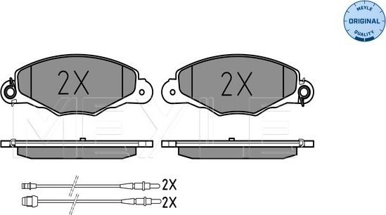 Meyle 025 231 3518/W - Тормозные колодки, дисковые, комплект autospares.lv