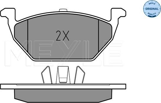 Meyle 025 231 3019/A - Тормозные колодки, дисковые, комплект autospares.lv