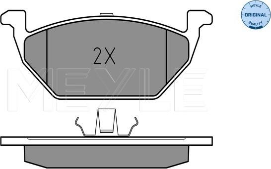 Meyle 025 231 3019/A - Тормозные колодки, дисковые, комплект autospares.lv