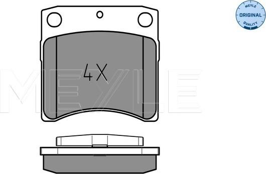 Meyle 025 231 7618/W - Тормозные колодки, дисковые, комплект autospares.lv