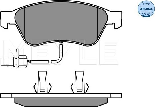 Meyle 025 238 9620/W - Тормозные колодки, дисковые, комплект autospares.lv