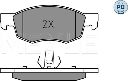 Meyle 025 238 4218/PD - Тормозные колодки, дисковые, комплект autospares.lv