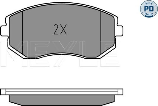 Meyle 025 238 6517/PD - Тормозные колодки, дисковые, комплект autospares.lv