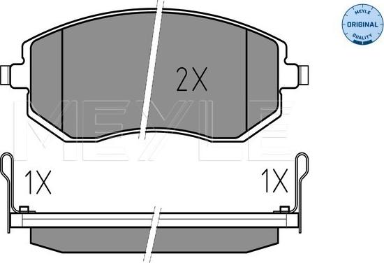 Meyle 025 238 6517/W - Тормозные колодки, дисковые, комплект autospares.lv