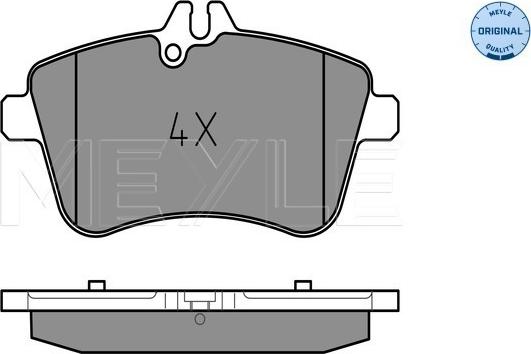 Meyle 025 238 8120 - Тормозные колодки, дисковые, комплект autospares.lv