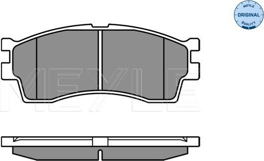 Meyle 025 238 7316/W - Тормозные колодки, дисковые, комплект autospares.lv