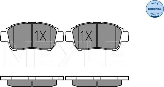 Meyle 025 233 4816/W - Тормозные колодки, дисковые, комплект autospares.lv