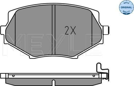 Meyle 025 233 5414 - Тормозные колодки, дисковые, комплект autospares.lv