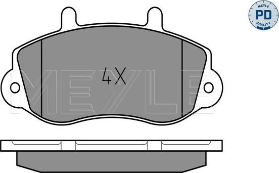 Meyle 025 233 0218/PD - Тормозные колодки, дисковые, комплект autospares.lv