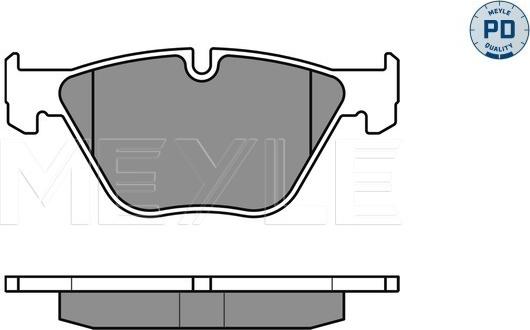 Meyle 025 233 1320/PD - Тормозные колодки, дисковые, комплект autospares.lv