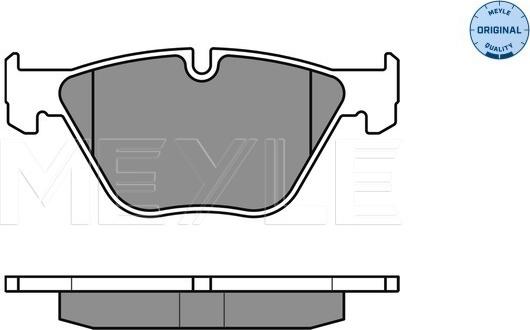 Meyle 025 233 1320 - Тормозные колодки, дисковые, комплект autospares.lv