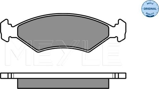 Meyle 025 233 8418/W - Тормозные колодки, дисковые, комплект autospares.lv