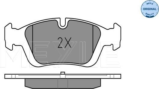 Meyle 025 232 8717 - Тормозные колодки, дисковые, комплект autospares.lv