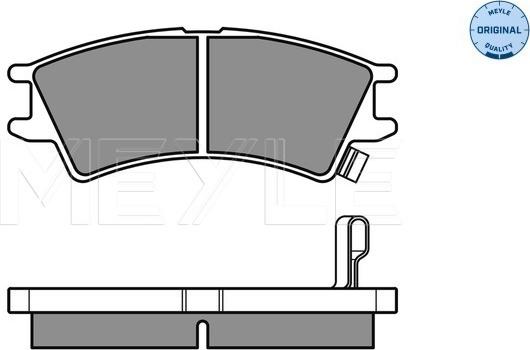 Meyle 025 232 3816/W - Тормозные колодки, дисковые, комплект autospares.lv