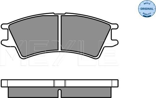 Meyle 025 232 3816/W - Тормозные колодки, дисковые, комплект autospares.lv