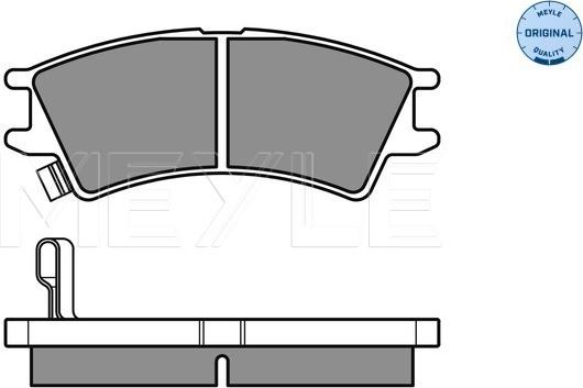 Meyle 025 232 3816/W - Тормозные колодки, дисковые, комплект autospares.lv