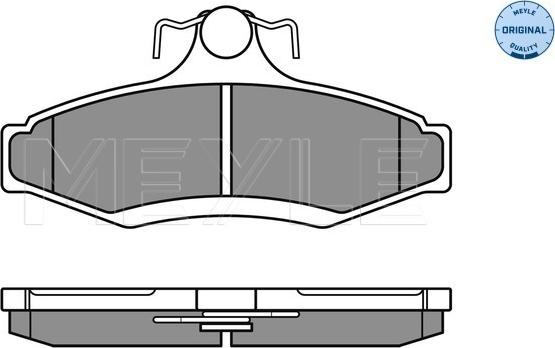 Meyle 025 232 3714 - Тормозные колодки, дисковые, комплект autospares.lv