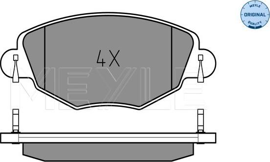 Meyle 025 232 7918 - Тормозные колодки, дисковые, комплект autospares.lv