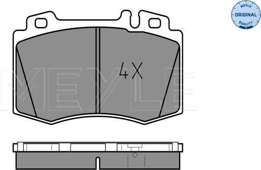 Meyle 025 232 7117 - Тормозные колодки, дисковые, комплект autospares.lv