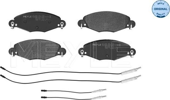 Meyle 025 232 7318 - Тормозные колодки, дисковые, комплект autospares.lv