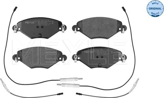 Meyle 025 232 7717/W - Тормозные колодки, дисковые, комплект autospares.lv