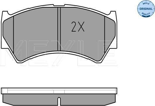 Meyle 025 237 9515/W - Тормозные колодки, дисковые, комплект autospares.lv