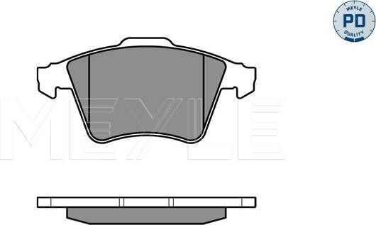 Meyle 025 237 4919/PD - Тормозные колодки, дисковые, комплект autospares.lv