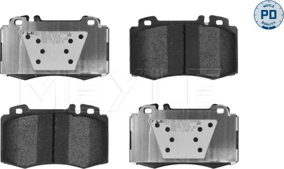 Meyle 025 237 4517/PD - Тормозные колодки, дисковые, комплект autospares.lv