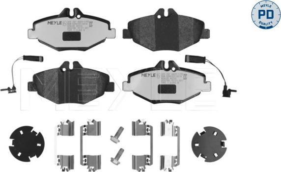 Meyle 025 237 4320-1/PD - Тормозные колодки, дисковые, комплект autospares.lv