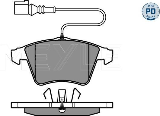 Meyle 025 237 4719/PD - Тормозные колодки, дисковые, комплект autospares.lv