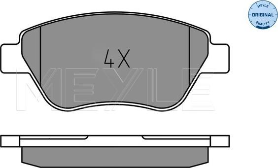 Meyle 025 237 0718 - Тормозные колодки, дисковые, комплект autospares.lv