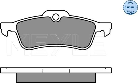 Meyle 025 237 1616 - Тормозные колодки, дисковые, комплект autospares.lv