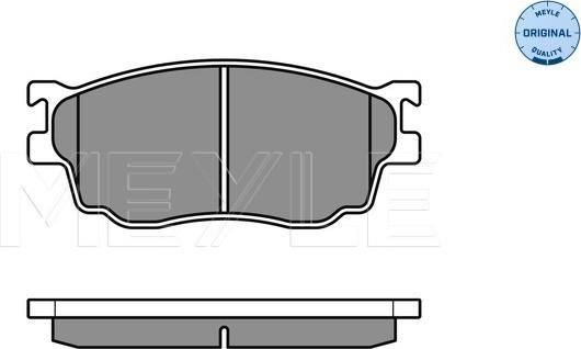 Meyle 025 237 7716/W - Тормозные колодки, дисковые, комплект autospares.lv