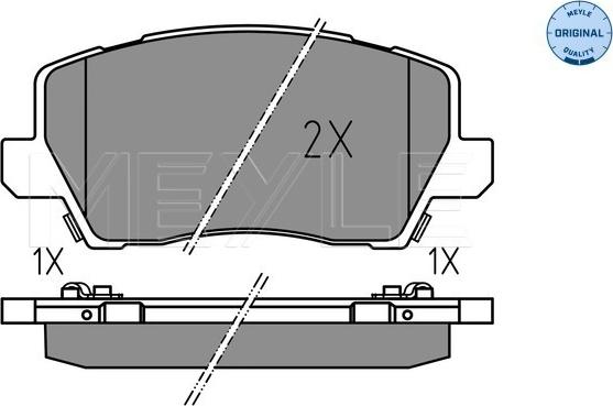 Meyle 025 229 0417 - Тормозные колодки, дисковые, комплект autospares.lv