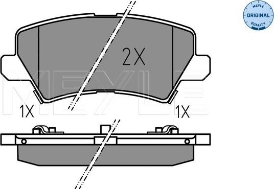 Meyle 025 229 0115 - Тормозные колодки, дисковые, комплект autospares.lv