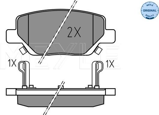 Meyle 025 224 4918 - Тормозные колодки, дисковые, комплект autospares.lv