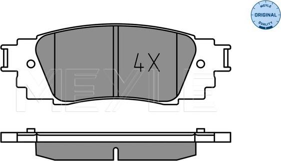 Meyle 025 224 3415 - Тормозные колодки, дисковые, комплект autospares.lv