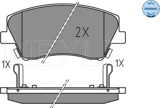 Meyle 025 225 1817 - Тормозные колодки, дисковые, комплект autospares.lv