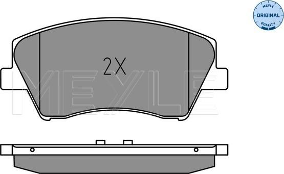 Meyle 025 225 1817 - Тормозные колодки, дисковые, комплект autospares.lv