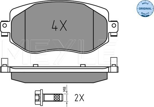 Meyle 025 226 1019 - Тормозные колодки, дисковые, комплект autospares.lv