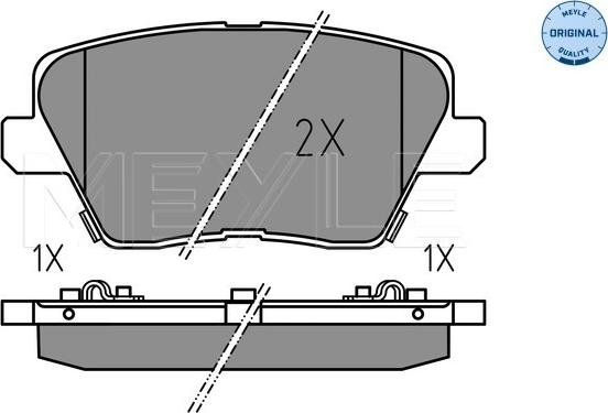 Meyle 025 226 7516 - Тормозные колодки, дисковые, комплект autospares.lv