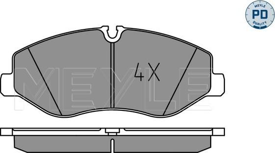 Meyle 025 220 6221/PD - Тормозные колодки, дисковые, комплект autospares.lv