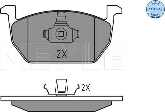 Meyle 025 220 3517 - Тормозные колодки, дисковые, комплект autospares.lv